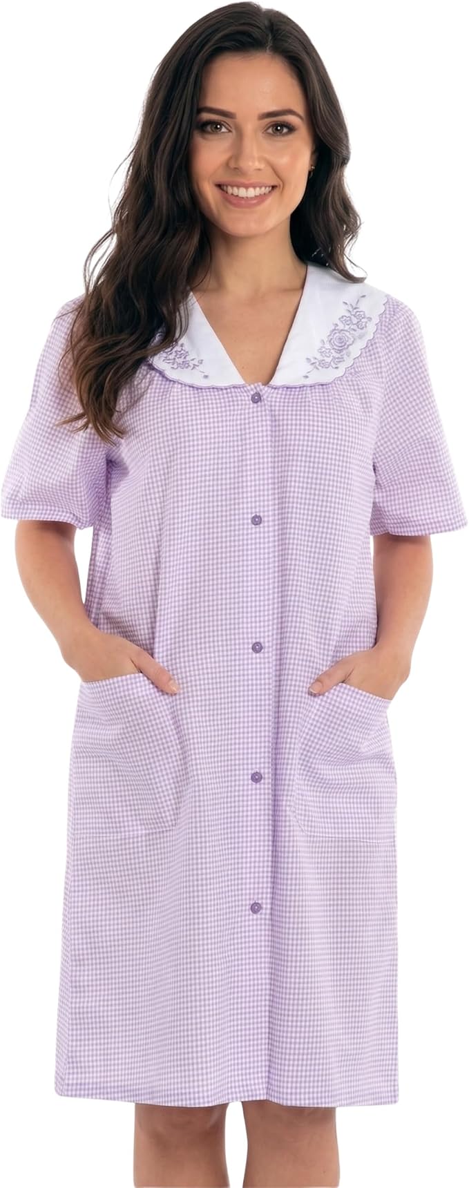 Dreamcrest Short Sleeve Duster Housecoat