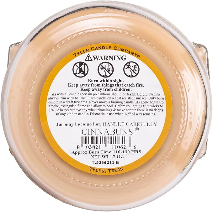 Tyler Candle, 22 Ounce, Cinnabuns Long Burning Scented Candle