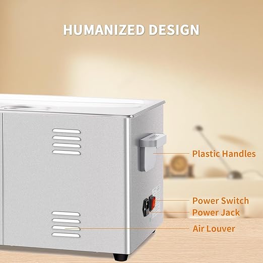 Ultrasonic Cleaner,30L 600W Touch Screen Control Ultrasonic Cleaning Machine with Timer&Heater,Sonic Cleaner for Gun,Carburetors,Parts,Chain Cleaning (Including Baskets)