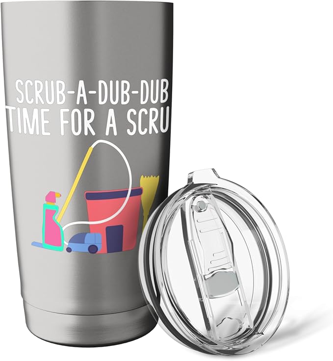 Scrub a dub dub time for a Scrub Cleaning Stainless Steel Insulated Tumbler