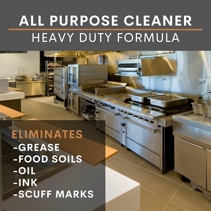Spitfire Diversey SC 100870948 RTU Liquid Power All-Purpose Cleaner, Heavy Duty Degreaser for Shops & Kitchens, Pine Scent, Ready-to-Use Refill, 1-Gallon