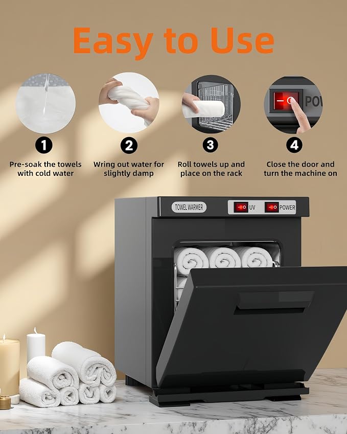 Towel Warmer, Hot Towel Warmers Spa, 5L Mini Towel Warmer, Small Towel Warmer for Facials.