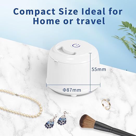 DK SONIC 200ML Ultrasonic Cleaner,24W Household Ultrasonic Cleaner with Degas Modes and One-Touch Operation for Cleaning Jewelry,Coins