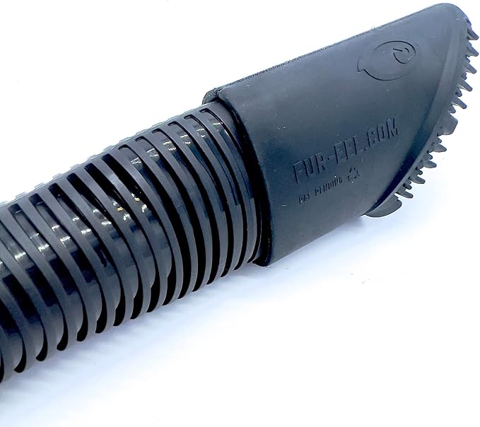 Buff Brite: Fur EEL Pro & Fang Adapter - Pet Hair Remover Vacuum Attachment - Dog & Cat Grooming & Cleanup Tool, Head Works Wet & Dry, Carpet-Home-Car