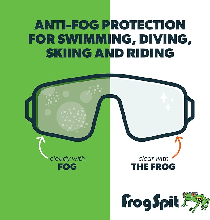 Frog Spit Pre-Moistened Anti-Fog Wipes | 12-Pack | Individually Packaged Travel Anti Fog Wipes for Glasses, Goggles, Face Masks, Helmet Face Shields