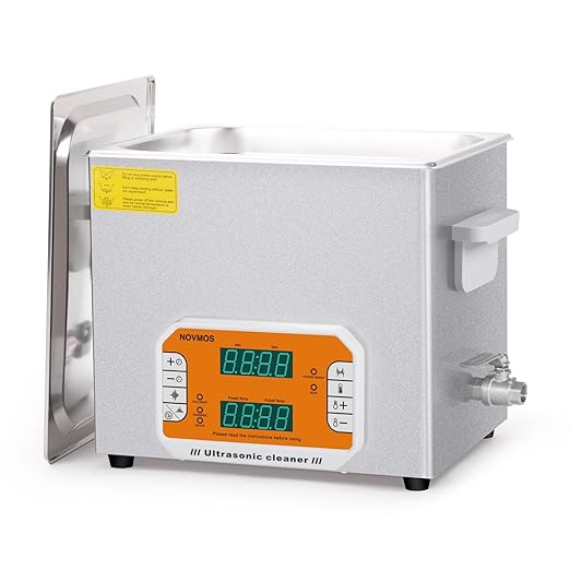 Ultrasonic Cleaner,10L 240W Touch Screen Control Ultrasonic Cleaning Machine with Timer&Heater,Sonic Cleaner for Carburetors,Parts,Chain Cleaning (Including Baskets)