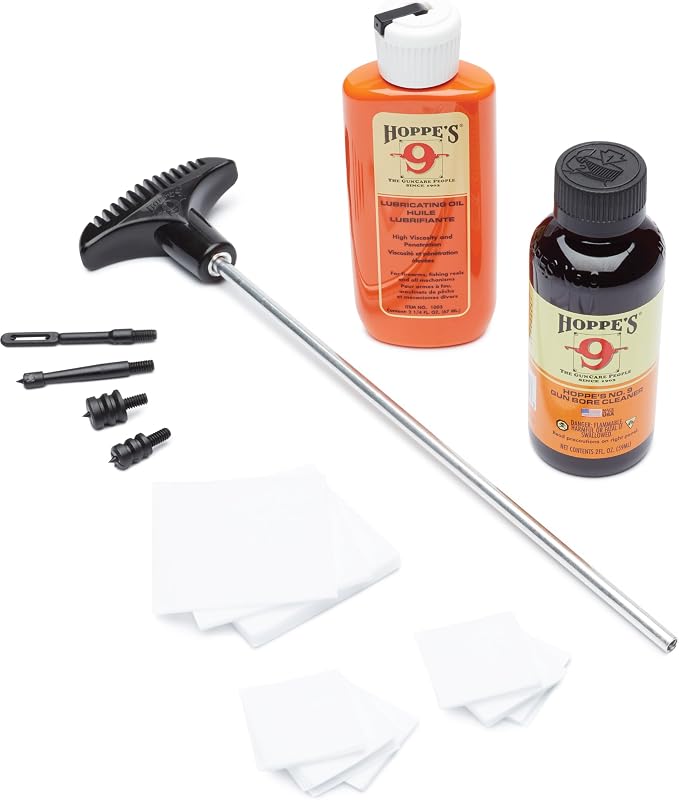 Hoppe's PCO38 No. 9 Cleaning Kit with Aluminum Rod, .38/.357 Caliber, 9mm Pistol