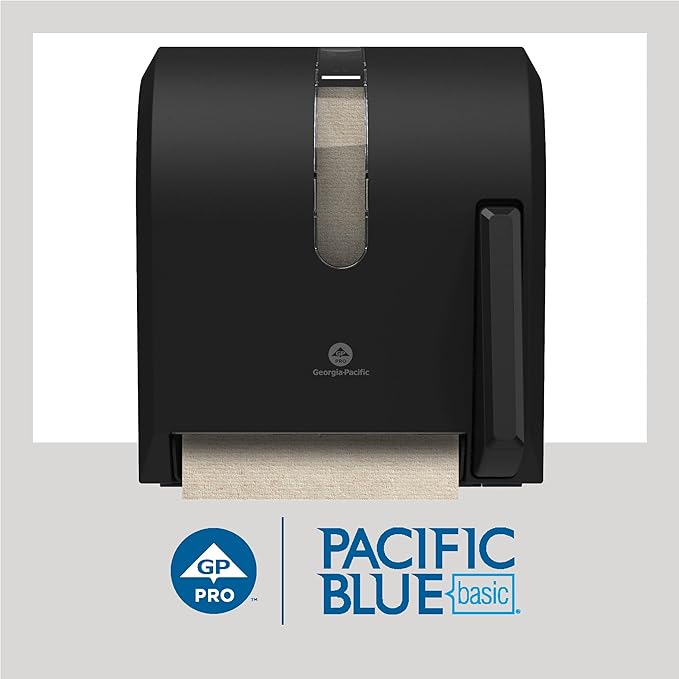 Georgia-Pacific Pacific Blue Basic Recycled Hardwound Paper Towel Rolls by GP PRO (Georgia-Pacific); Brown; 26301; 800 Feet Per Roll; 6 Rolls Per Case