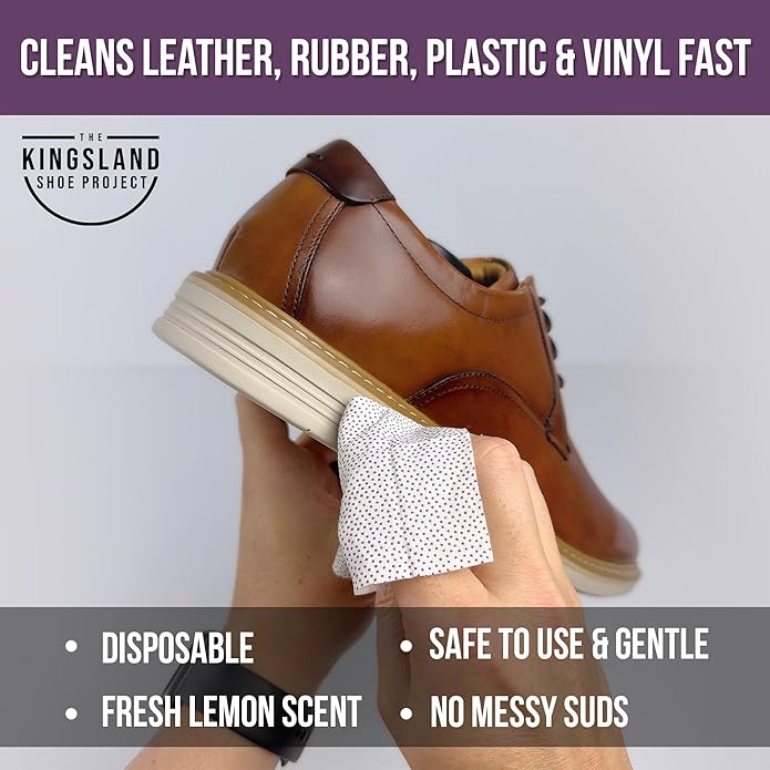 5 Pack Shoe Care Kit with Premium Shoe Trees & Shoe Cleaning Wipes, Travel Friendly & Ideal for All Shoe Types