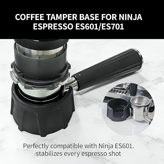 Espresso Puck Screen and Portafilter Funnel,Portafilter Holder,WDT,Magnet for Ninja Luxe Cafe Accessories,Plastic Replacement Dosing Funnel for ES501 ES601 (Pro)