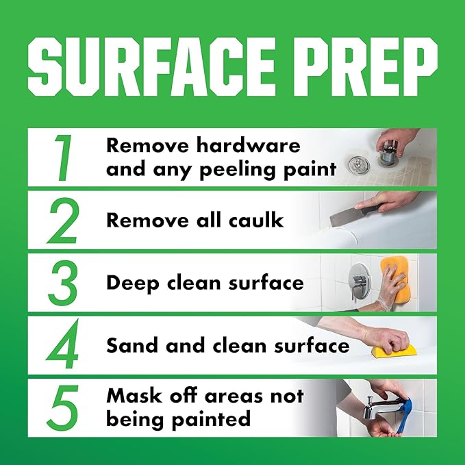 Rust-Oleum 384166 Tub And Tile Refinishing 2-Part Kit, Gloss Coastal Fog