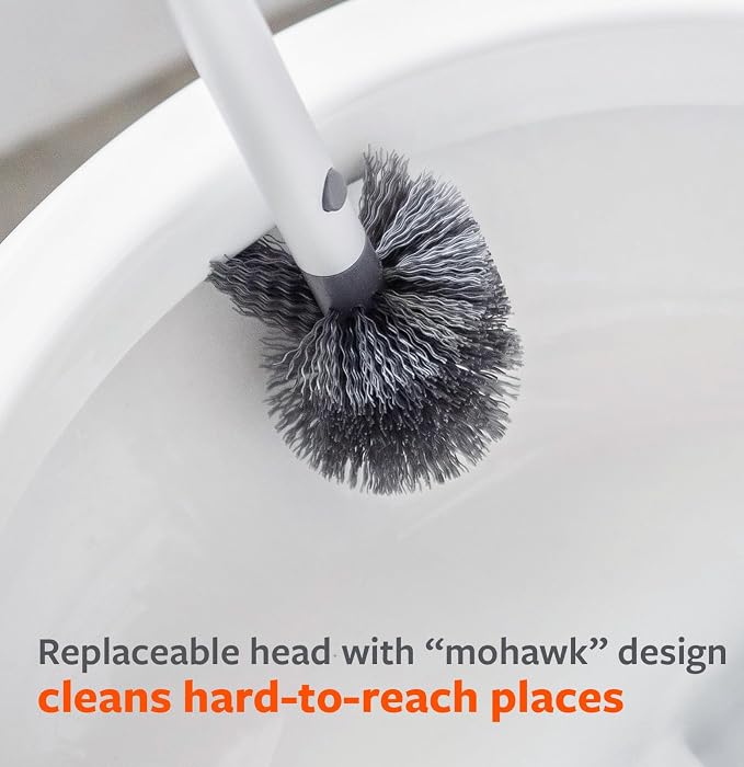 Full Circle Quick Drying Toilet Brush Refill – Replaceable Head for Deep Bowl Cleaning, Fits Quick Drying Toilet Brush, Plastic-Free Packaging