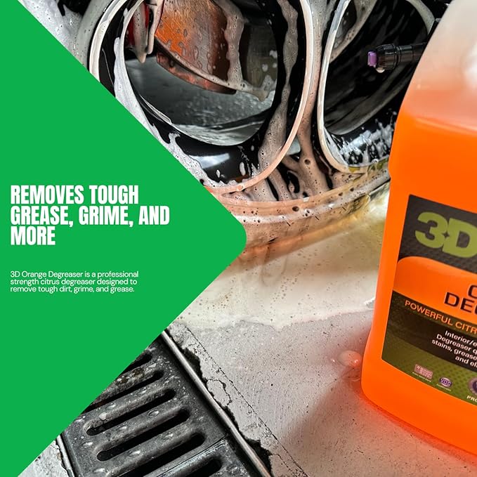 3D Orange Degreaser & Final Touch Quick Detail Spray – Multi-Surface Cleaner & Instant Gloss Finish – 1 Gallon Each
