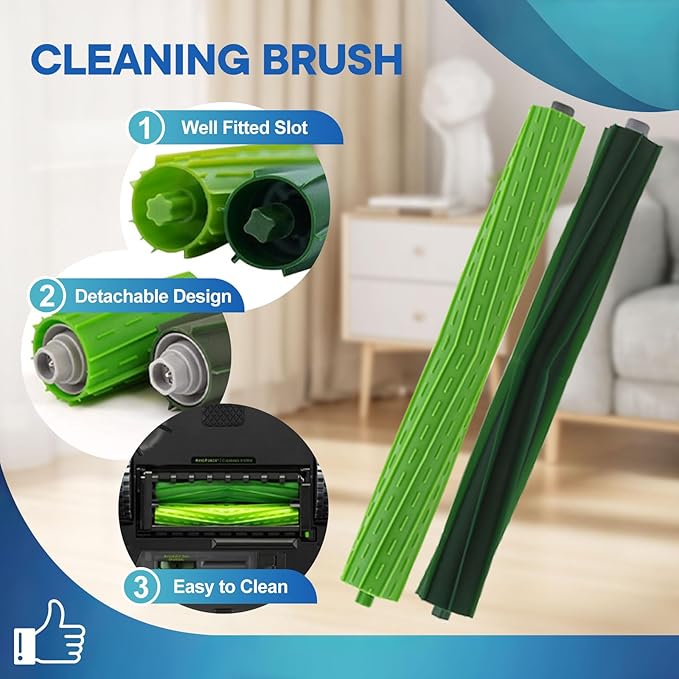 28 Pack s9 Accessories Fit for iRobot Roomba s9 (9150) s9+ s9 Plus (9550) s Series Vacuum Cleaner, 2 Pack Main Brushes,8 Side Brushes,8 HEPA Filters,8 Dust Bags,2 Tools