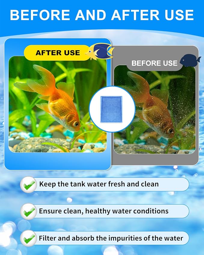 20PCS Fish Tank Filters, Aquarium Filter Cartridge Compatible with Rite-Size C & Fit for EZ-Change #3 20-40/30-60 Gallon Fish Tank Power Filter Replacement, #3 Fish Tank Filter