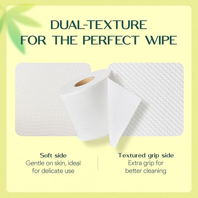 Premium Bamboo Toilet Paper | 3-Ply – Strong & Absorbent | Tree-Free, FSC Certified, BPA/PFAS-Free | Septic-Safe, Lint-Free | 4 Mega Rolls (360 Sheets/Roll) | PALM NAKI