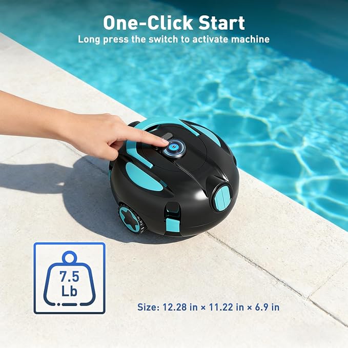 Robotic Pool Cleaner, Automatic Pool Vacuum Robot (WheelDrive) | Pool Cleaning