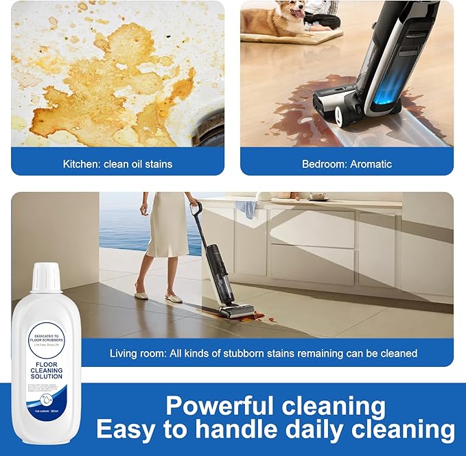 Vacuum Mop Roller Brushes and Filter Replacement Parts Compatible with Tineco Ifloor 3 Series, Floor One S3 Series, Ifloor 5 Breeze，The Set Includes 3 Roller Brushes 6 Filters and 2bottle solution