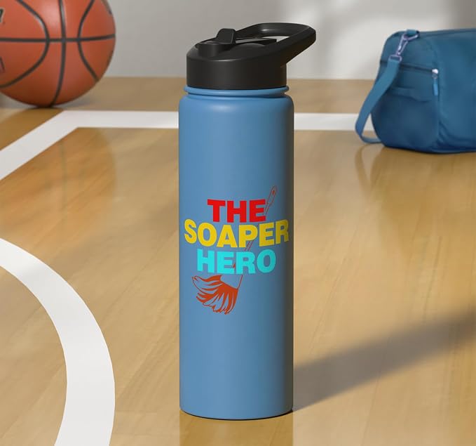 The Soaper Hero Cleaning Stainless Steel Insulated Water Bottle