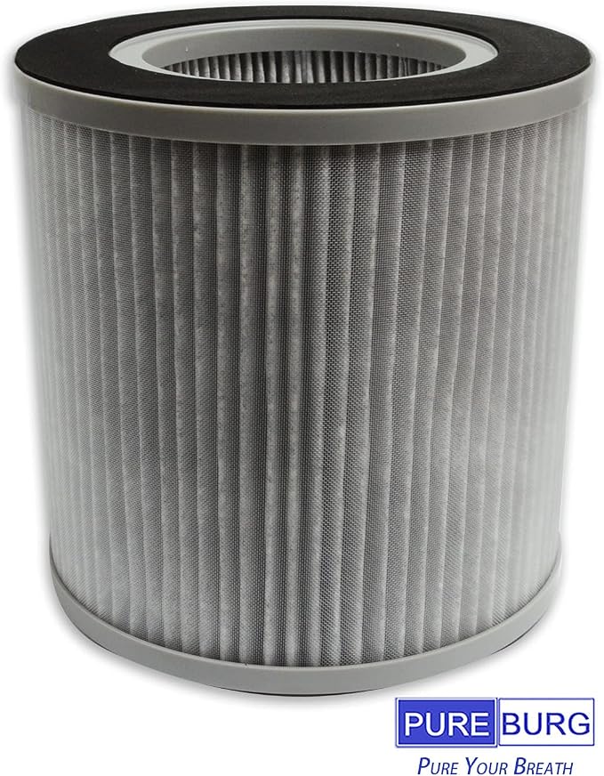 PUREBURG Replacement Filter Compatible with Proscenic A8 Air Purifier, H13 True HEPA Activated Carbon 2-in-1 3-Stage Filtration Air Clean Dust VOCs,2-Pack