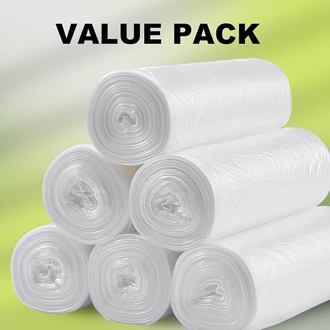 Trash Can Liner - Wholesale 500 Count Garbage Bags on Perforated Roll 20-30 Gallon Multipurpose for Office Bathrooms Business Home Commercial and Industrial Needs