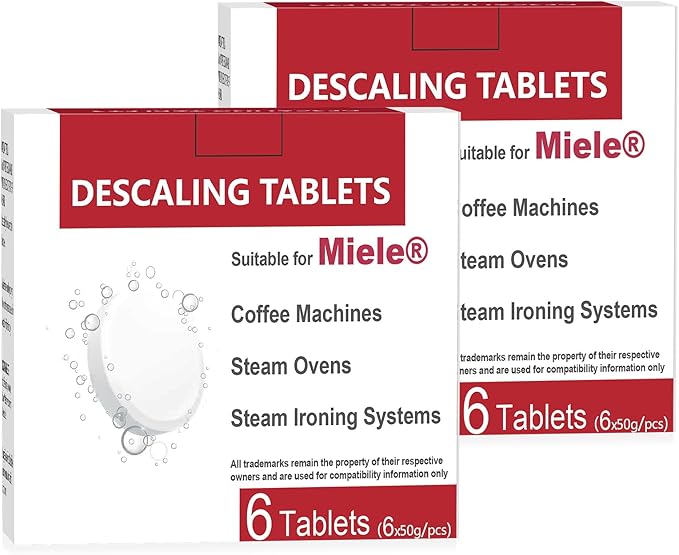 Descaling Tablets Compatible with Miele Descaling Tablets (12 Count)