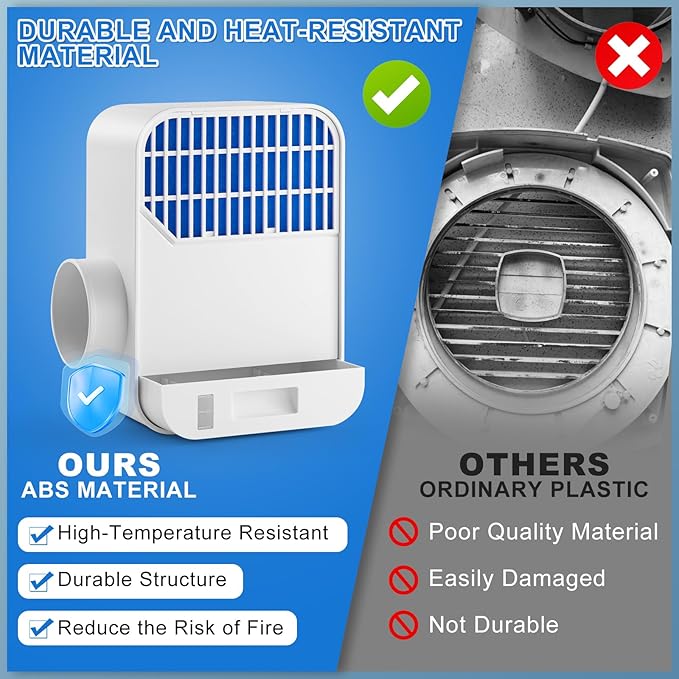 3-in-1 Indoor Dryer Vent Kit with 8-Layer Filter & 10FT Hose – Lint Trap Box with Water Drawer System, Easy Install for Electric Dryers, Improves Air Quality