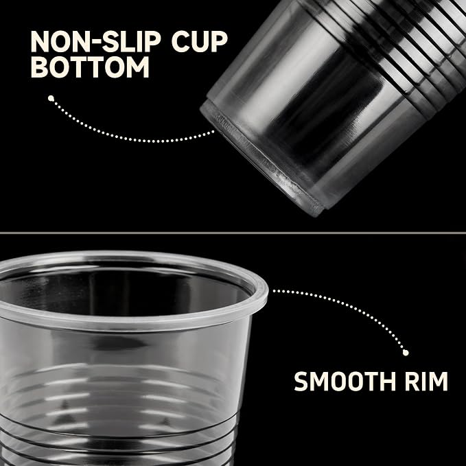 YEEHAW 5 oz Plastic Cups, 500 Pack - Clear Disposable Drinking Water Cups for Cold Beverages, Ideal for Party