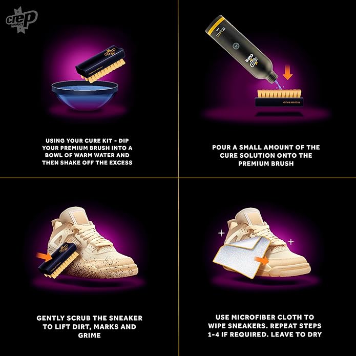 Crep Protect Shoe Protector Spray & CURE Sneaker Cleaner - Ultimate Sneaker Cleaning Refill