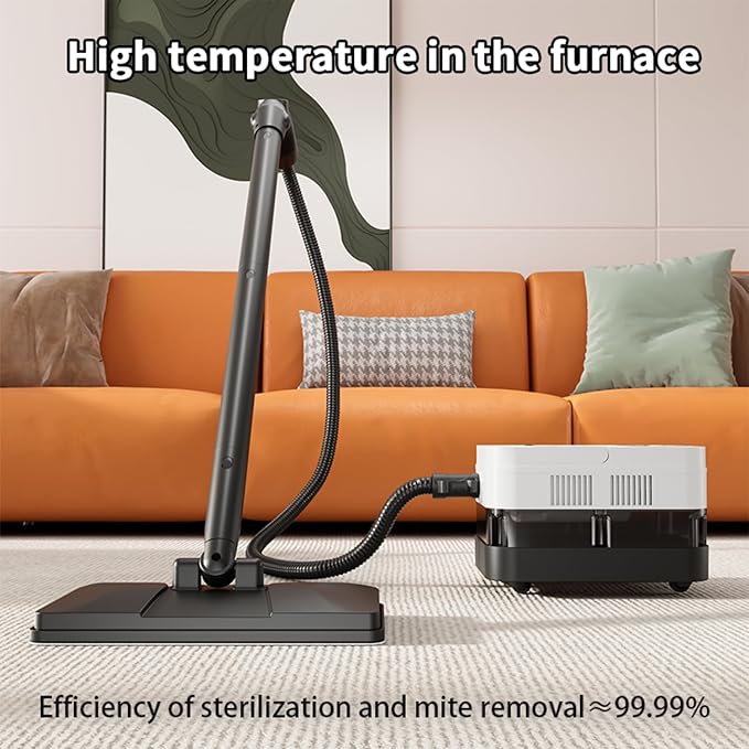 Steam Cleaner with 24 Accessories Steam Mop with 5M Extra-Long Power Cord for Home Chemical-Free Heavy Duty Steamer for Cleaning Floors, Tile, kitchen, Grout and Car (White)