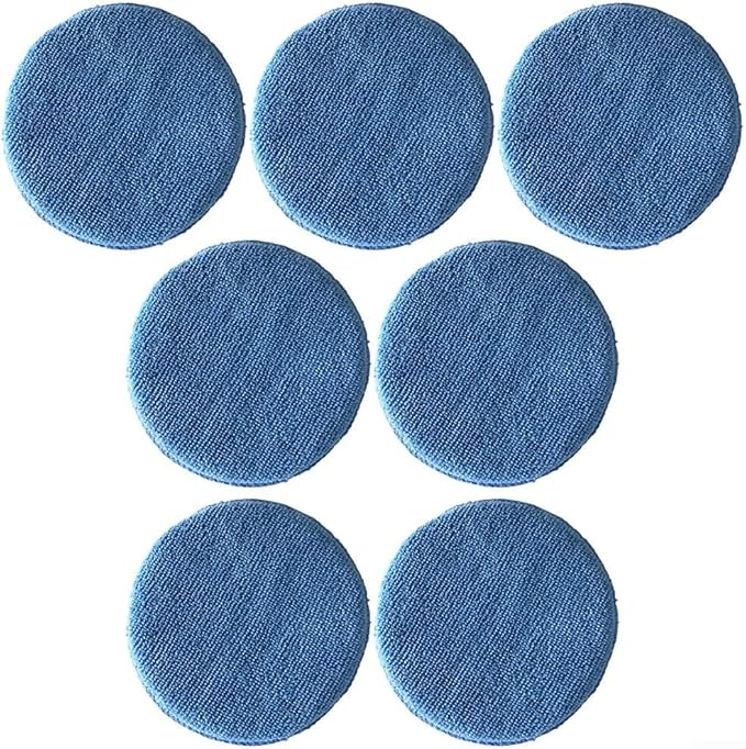 Microfiber Applicator Set for Cars 7PCS with Handle for Scratch Waxing and Polishing