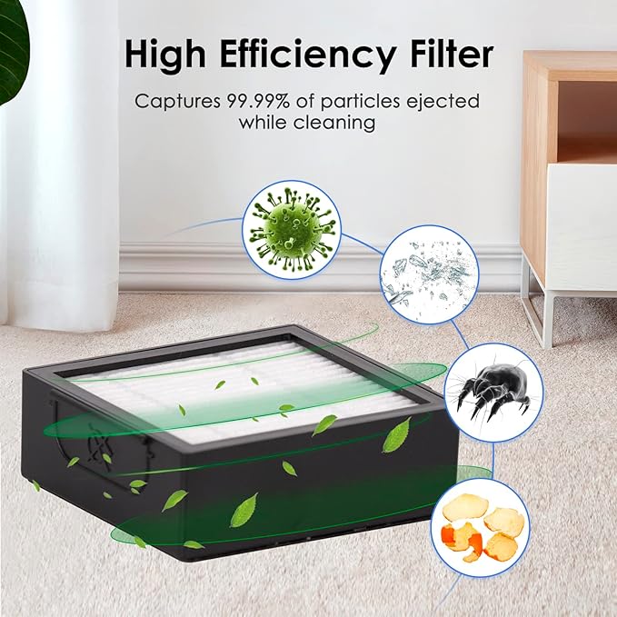 (6 Pack) Combo 10 Max Replacement HEPA Filter for iRobot Roomba Combo j7+ plus, Combo j9+, Combo 10 Max Robot Vacuum HEPA Filters Accessories 【NOT FOR Roomba j7+/ Roomba j9+, Combo i5+/ j5+】