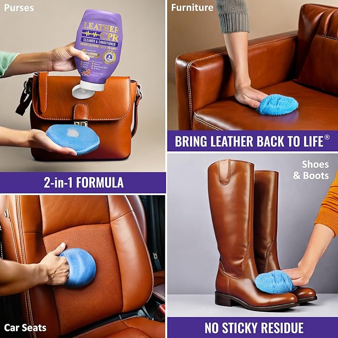 Leather CPR 32oz + Microfiber Applicator + 2 Towels