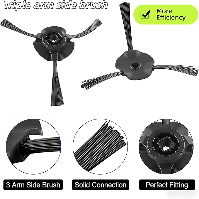 Replacement Parts Accessories for Shark Power Detect/Detect Pro RV2820AE AV2800ZE RV2820YE RV2820ZE AV2820S AV2820AE RV2800AE RV2800S Roller/Side HEPA/Sponge Filter Combo kit
