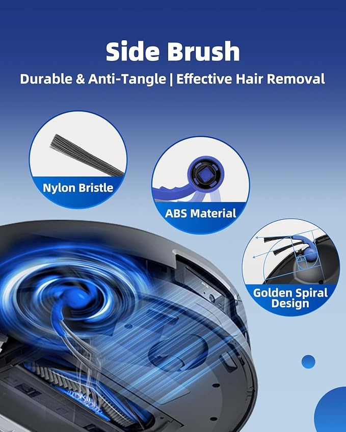 T80 Omni Replacement Parts Compatible with ECOVACS DEEBOT T80 OMNI/Yeedi M14 Plus Robot Vacuum - 21 Pcs T80 Omni Accessories Kit:1 Main Brush, 3 Roller Mops, 4 Filters, 6 Dust Bags(No for T80S OMNI)