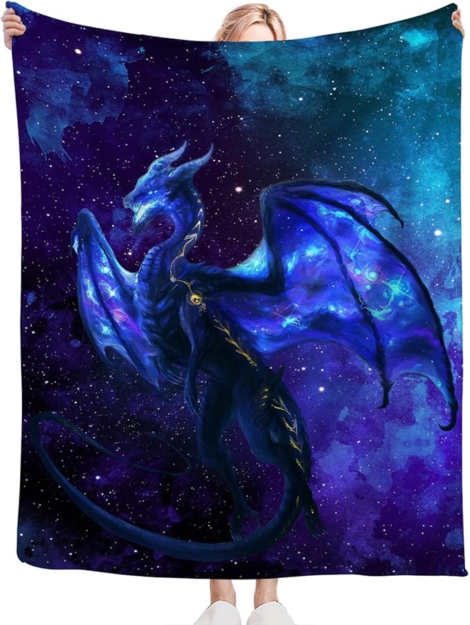 Tijuboni Dragon Throw Blanket Dragon Gifts for Boys Girls Men Women Kids Adults Soft Flannel Fleece Blanket for Couch Sofa Bed Home Decor 40"x50"