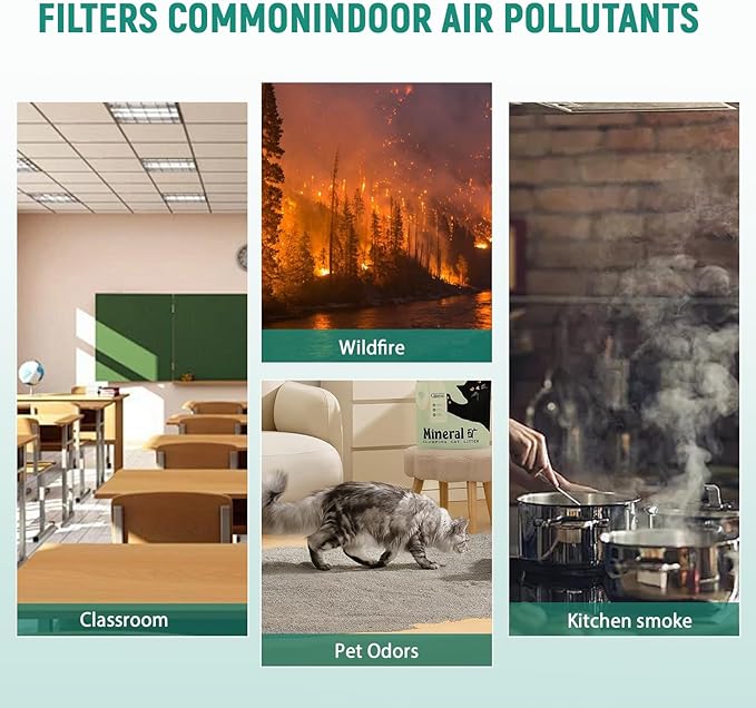 LP-HF550 True HEPA Replacement Filter Compatible with Air Purifier LP550TH and LP550THP, includes H13 HEPA Filter and 4 Pre-Filters, Compare to Part# LP-HF550