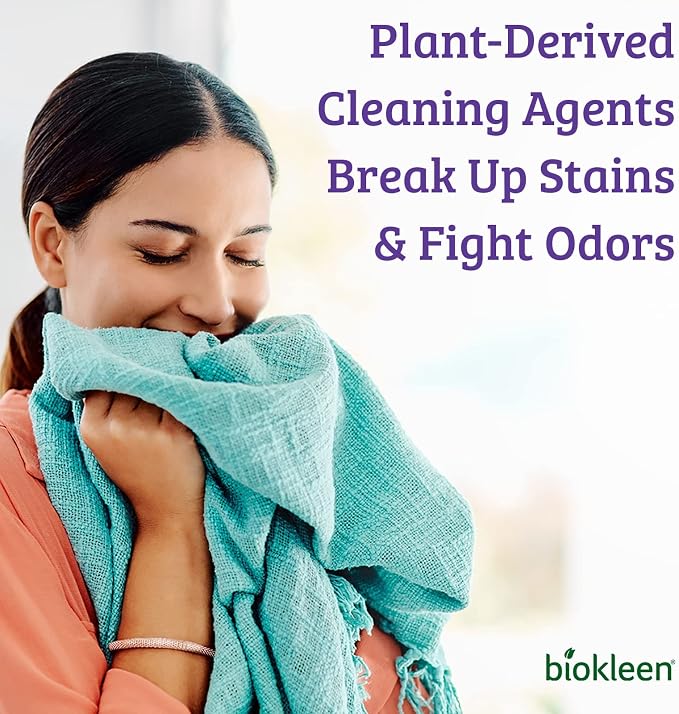Biokleen Natural Laundry Detergent - 128 HE Loads - Liquid, Concentrated, Eco-Friendly, Non-Toxic, Plant-Based, No Artificial Fragrance or Preservatives, 64 Fl Oz