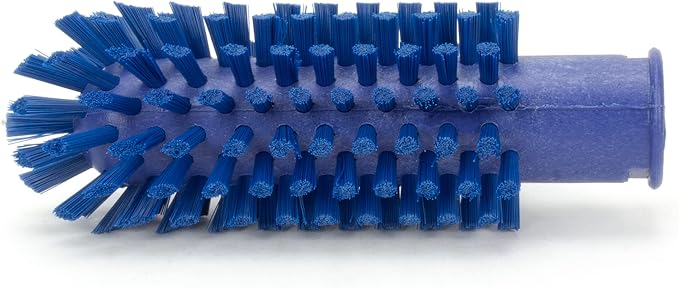 SPARTA Multi-Purpose Valve Brush Pipe Brush, Round Brush with Polyester Bristles, Color Coded for Commercial Cleaning, Kitchen, Restaurant, Bathroom, Plastic, 5.7 X 2 X 5.7 Inches, Blue