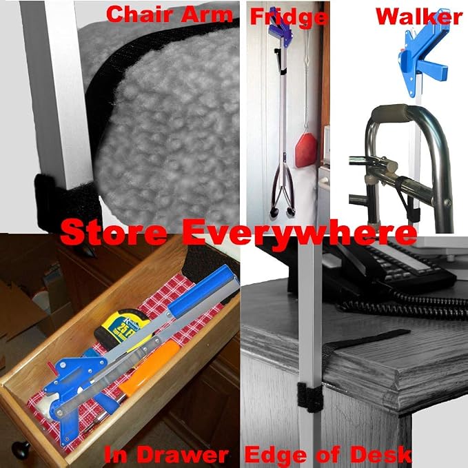 ArcMate EZ Reacher Indoor Grabber Reacher - Folding Grabber Tool with Collapsible Slip Joint, Locking Handle