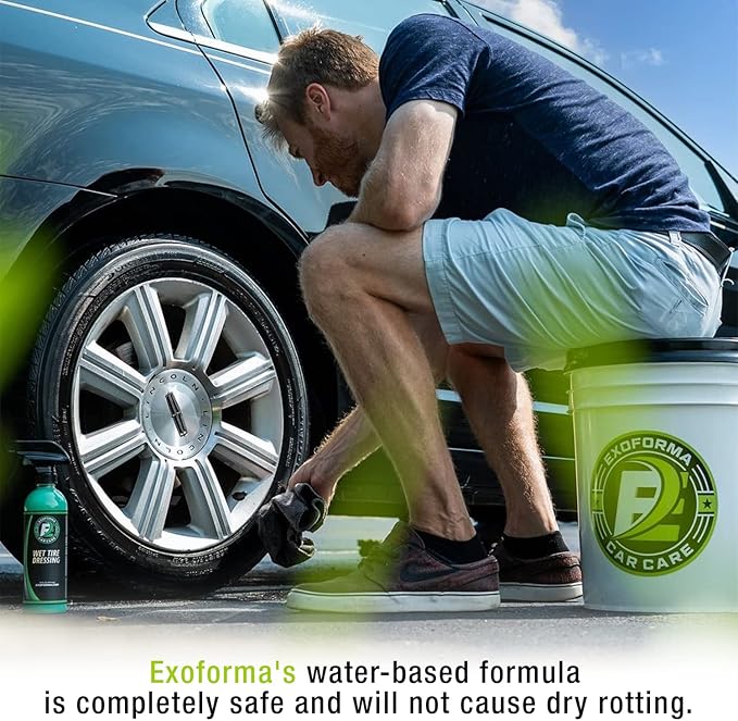 ExoForma Wheel & Tire Cleaner with Wet Tire Dressing Spray