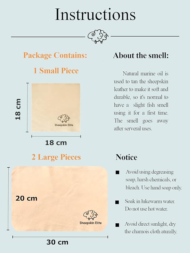 Natural Chamois Leather Eyeglass Cleaning Cloth Camera Lens Cleaning Cloths Screen Cleaning Cloth Glasses Cleaning Cloth Tablets Chamois Cleaning Cloths for Eyeglasses (3 Packs, 2 Large, 1 Small)