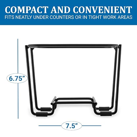 San Jamar Kleen-Pail® Vinyl Coated Stainless Wire Stand Only (for 3 Qt Pro Bucket) Black