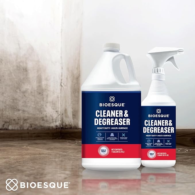 Bioesque Heavy Duty Multi-Surface Cleaner & Degreaser Concentrated Professional Formula, 1 Gallon (Pack of 1)