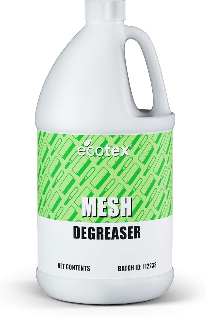 Ecotex® Screen Printing Mesh Degreaser (Gallon - 128oz.) - Silk Screen Cleaner, Oil and Residue Remover - Screen Printing Frame Degreaser and Mesh Cleaner, Eco-Friendly Screen Printing Supplies