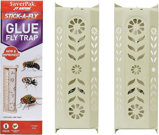 $averPak 2 Pack - JT Eaton Stick-A-Fly Glue Fly Stick Traps