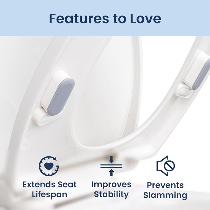 LUXE Bidet NEO 320 Plus Chrome, Toilet Seat Bumpers, and Shut-off Valve T-Adapter Bundle