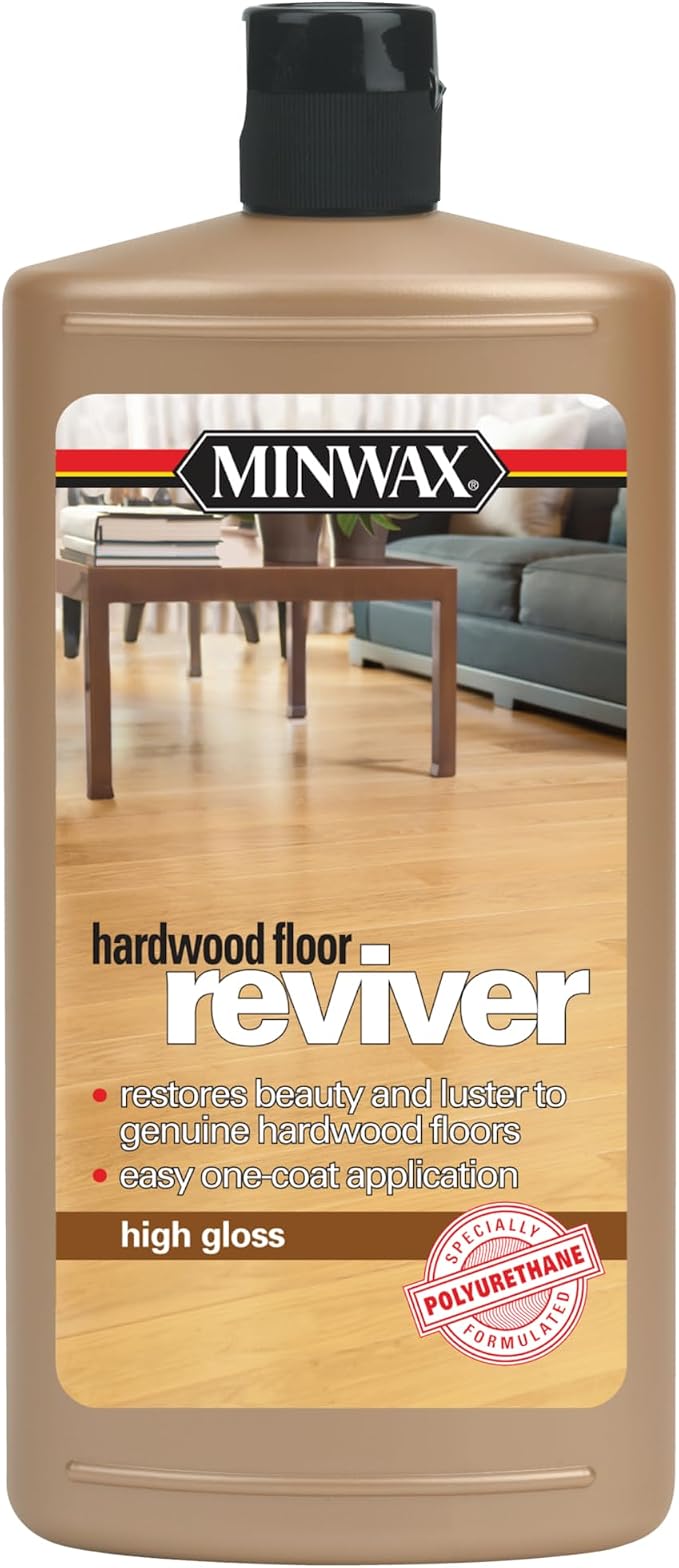 Minwax Hardwood Floor Reviver, High Gloss, Clear, 1 Quart