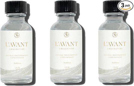 L'AVANT Collective Multipurpose Surface Cleaner Refill (Pack 3) | Provides a Powerful Clean to Remove Grease & Grime | Fresh Linen Scent | 3 x 1 FL oz/29.5 mL