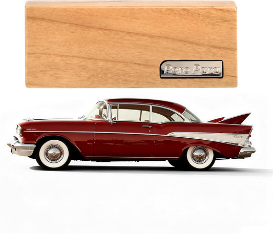 4 Refreshing Scent Bags Wood Car Air Freshener Vent Clip (Burlywood, Sun-Kissed)- Natural Scent Diffuser for Car, Truck & SUV Premium Essential Oil Starter Kit Gift for Men & Women